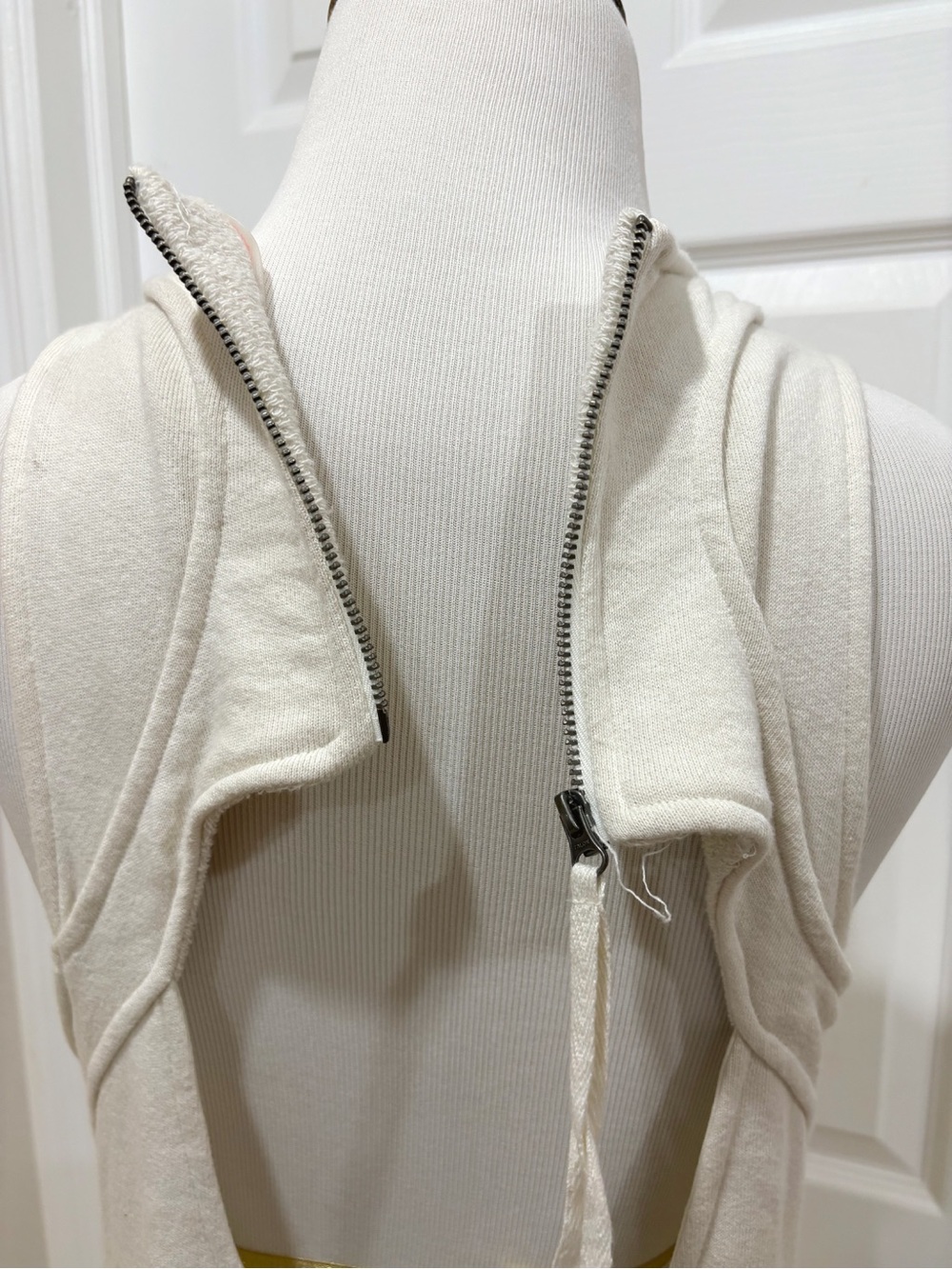 Free People Feel Free One Cream Wide-Leg Jumpsuit Small - Picture 6 of 7